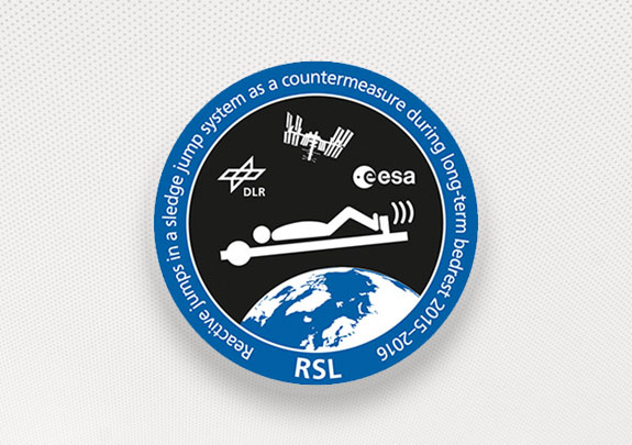 Logo der RSL Bettruhestudie. © DLR. Alle Rechte vorbehalten.